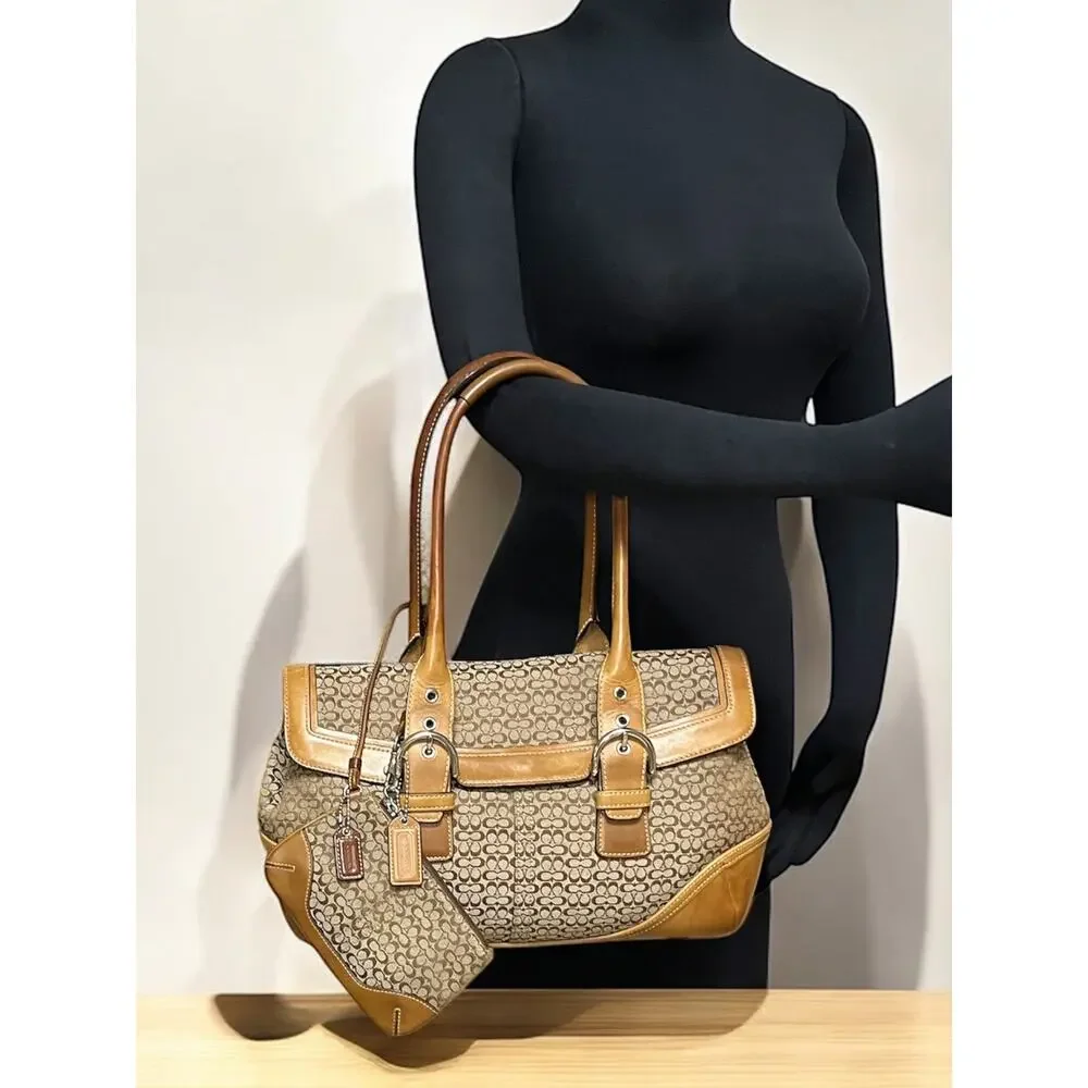 Vintage Coach 7080 Soho Mini Signature Satchel & 6319 Small Wristlet